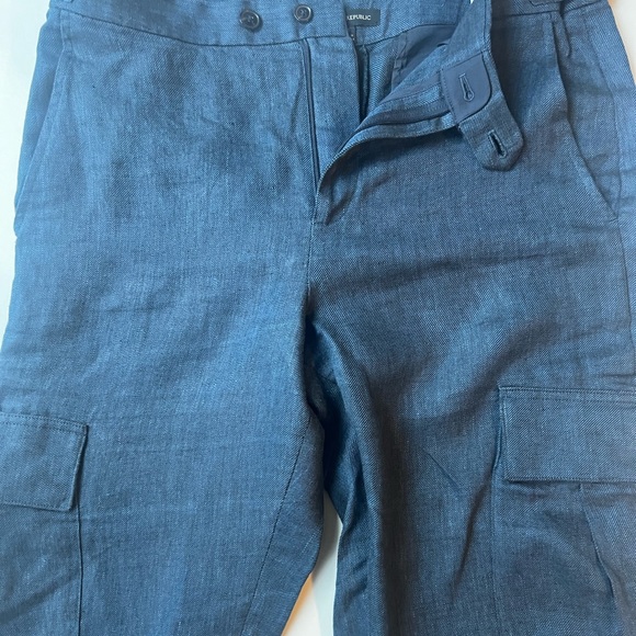 Banana, Republic indigo heritage expedition linen pants, size 12 - Picture 4 of 8